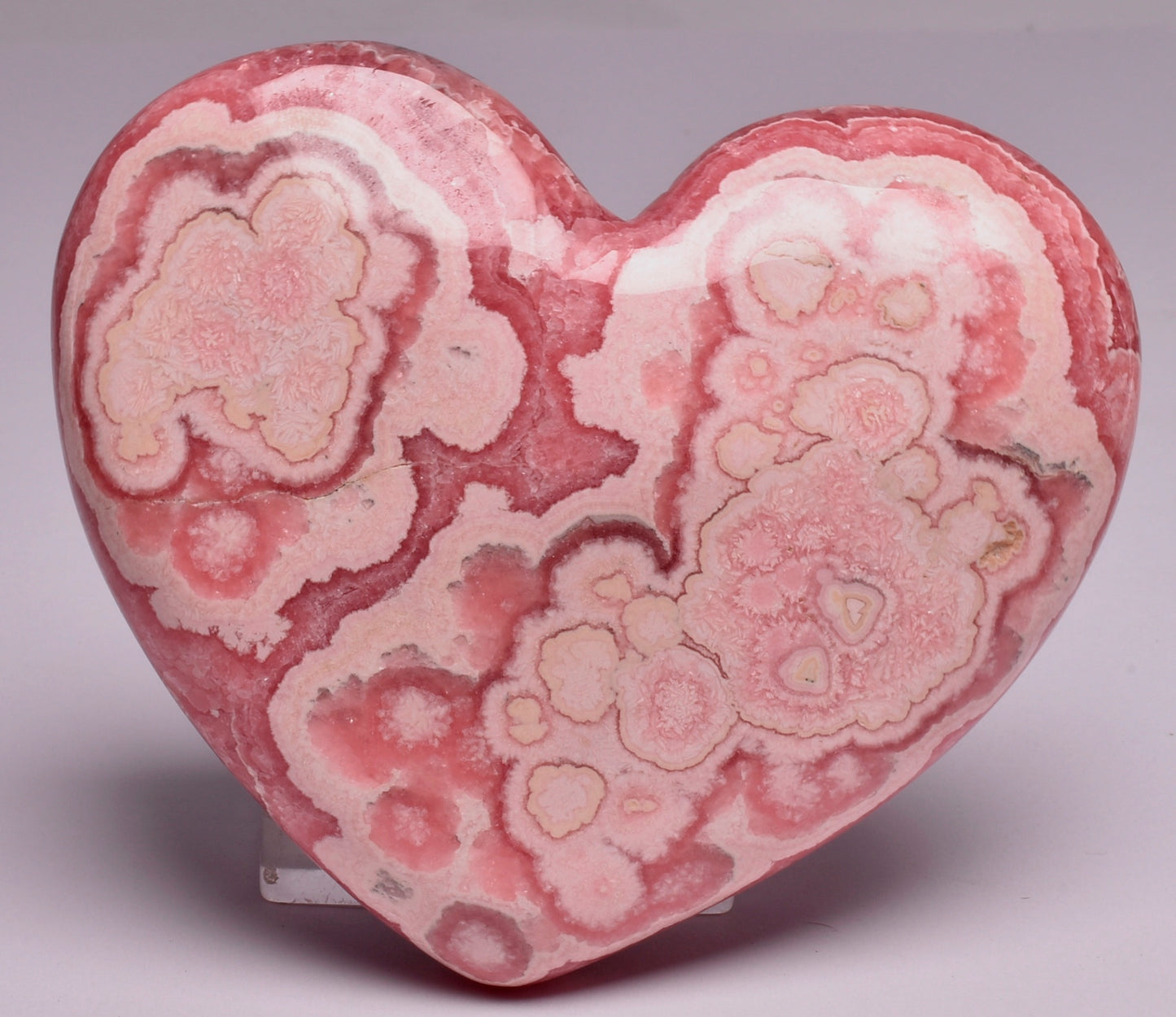 RHODOCHROSITE POLISHED CARVED HEART P319