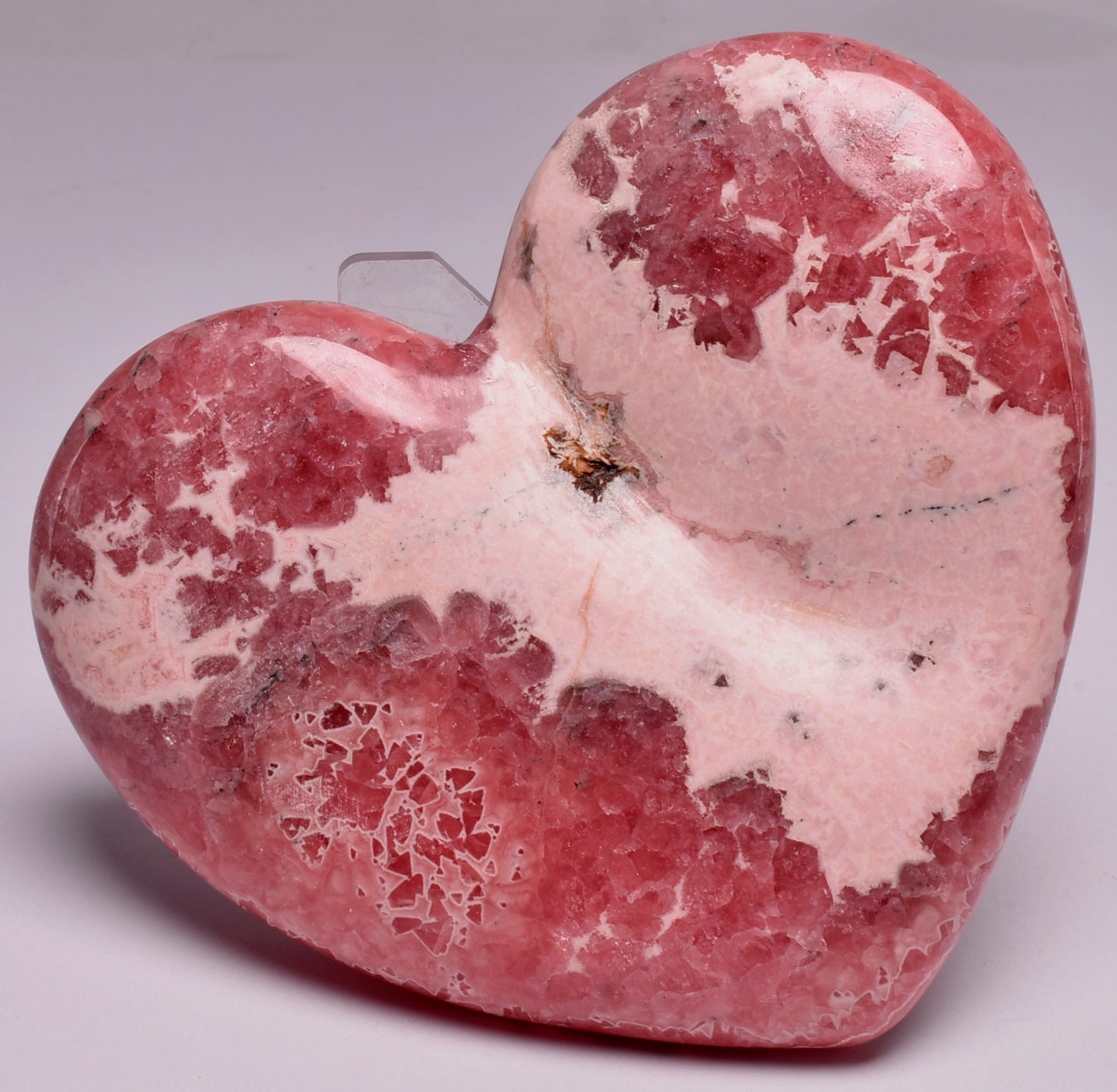 RHODOCHROSITE POLISHED CARVED HEART P319