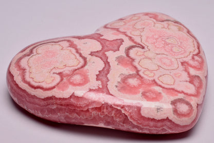 RHODOCHROSITE POLISHED CARVED HEART P319