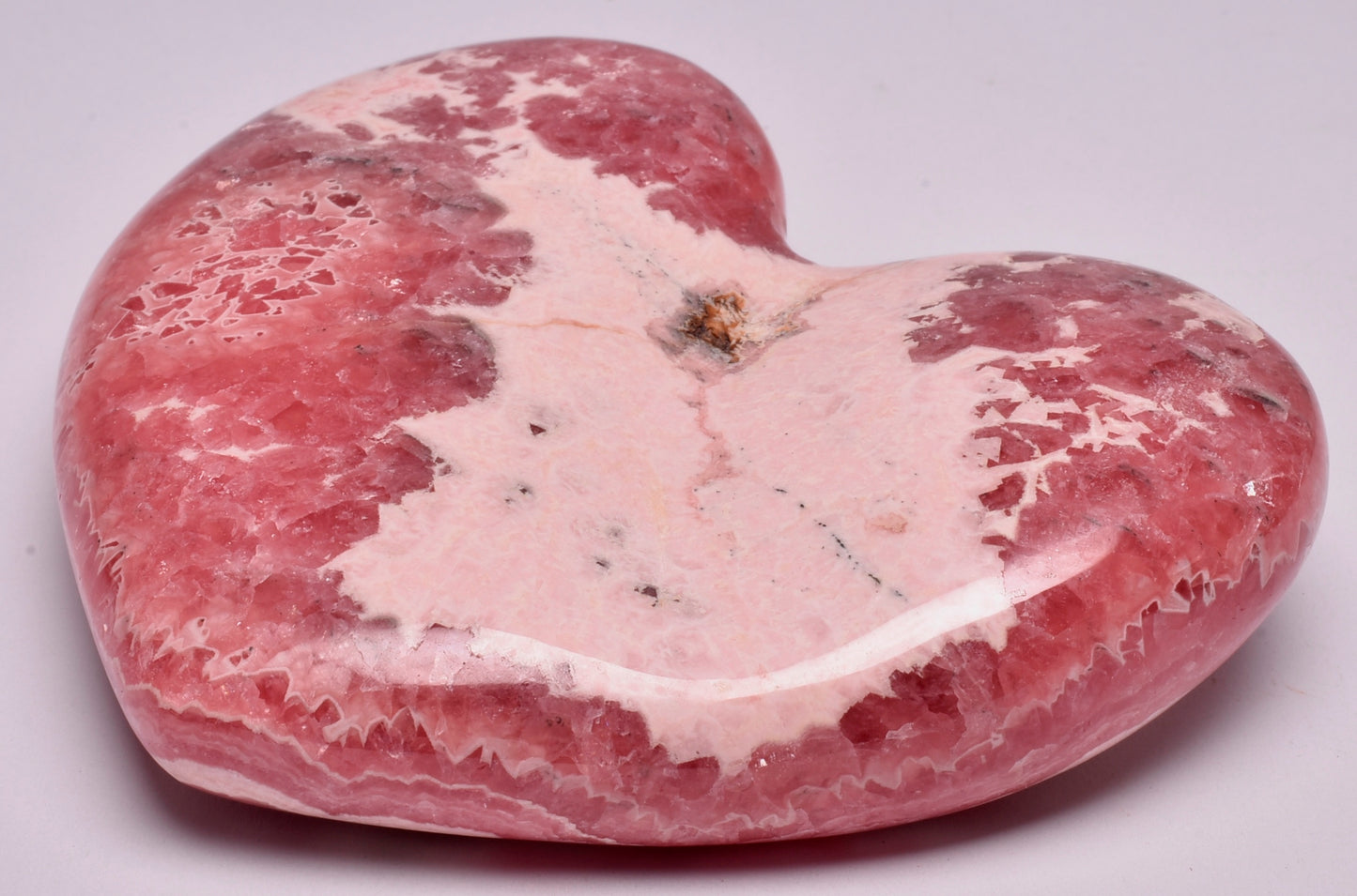 RHODOCHROSITE POLISHED CARVED HEART P319