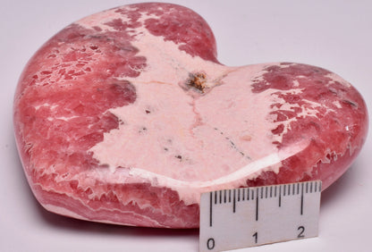 RHODOCHROSITE POLISHED CARVED HEART P319