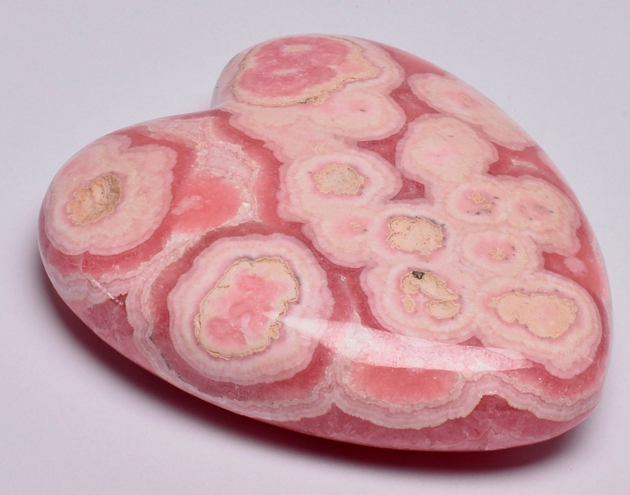 RHODOCHROSITE POLISHED CARVED HEART P330