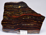 BANDED TIGER IRON Polished Slice, AUSTRALIA S401