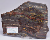 BANDED TIGER IRON Polished Slice, AUSTRALIA S401