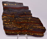 BANDED TIGER IRON Polished Slice, AUSTRALIA S565