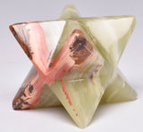 GREEN ONYX TRAVERTINE MERKABA P532