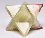 GREEN ONYX TRAVERTINE MERKABA P532