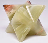 GREEN ONYX TRAVERTINE MERKABA P532