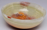 GREEN ONYX CARVED BOWL 12 CM