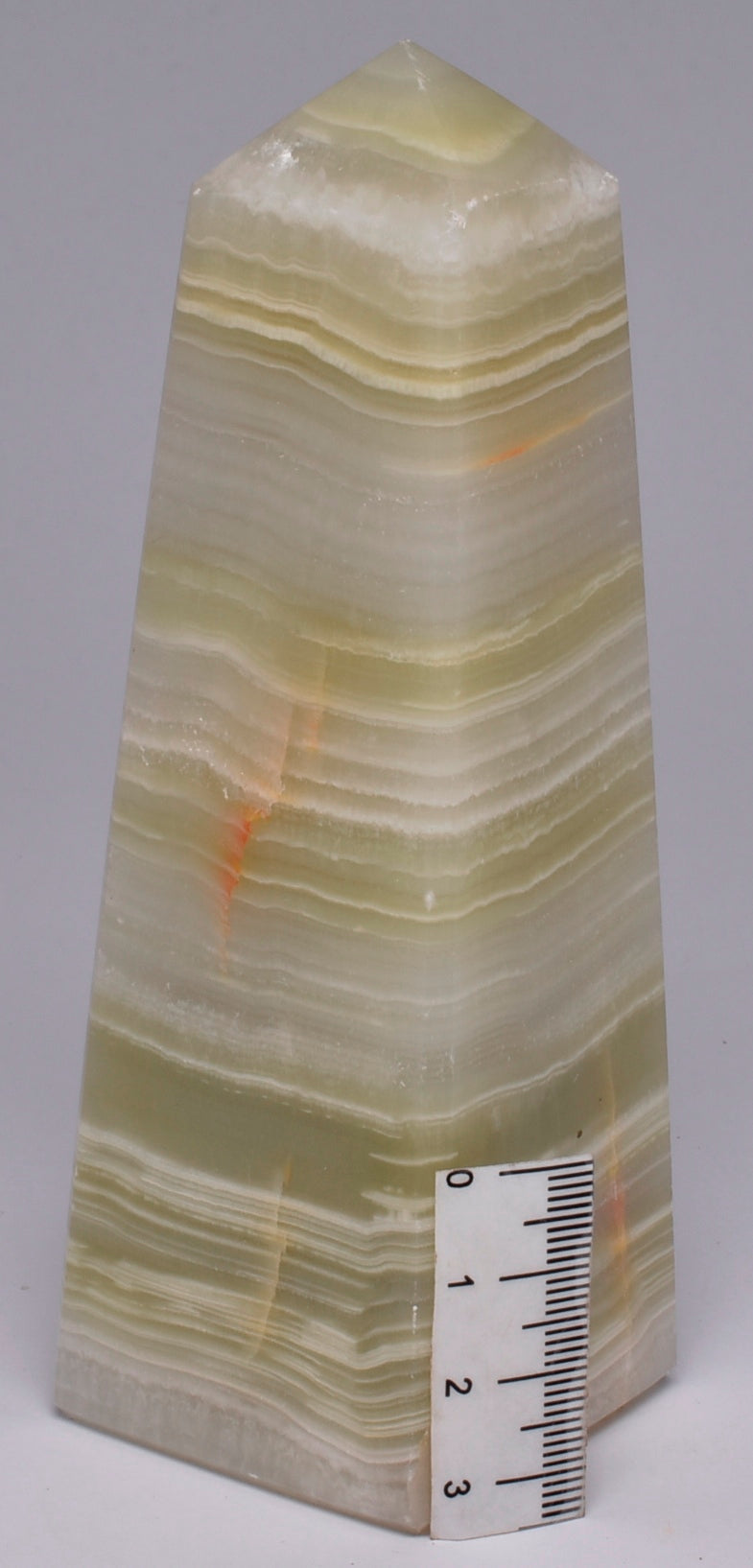 GREEN ONYX CARVED TOWER P536