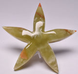 GREEN ONYX TRAVERTINE STARFISH P682