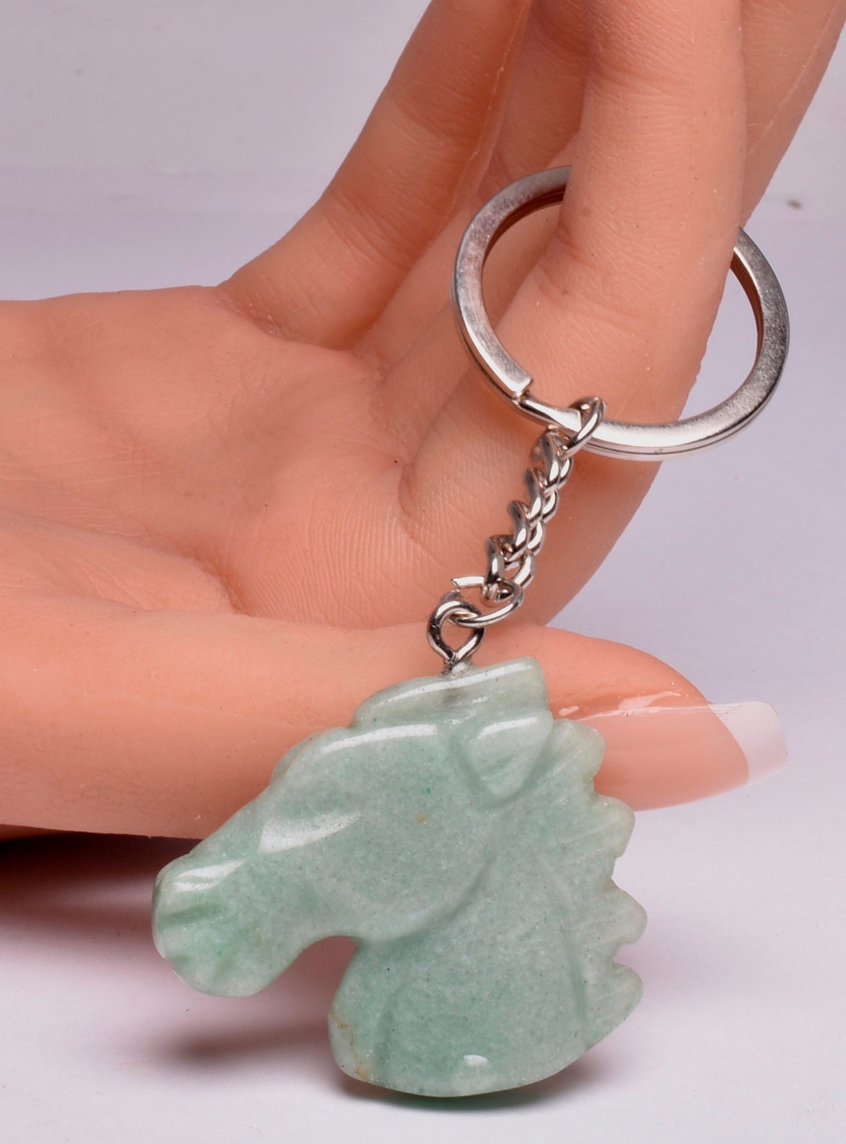 SODALITE HORSE KEYRING P673