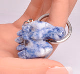 SODALITE HORSE KEYRING P670