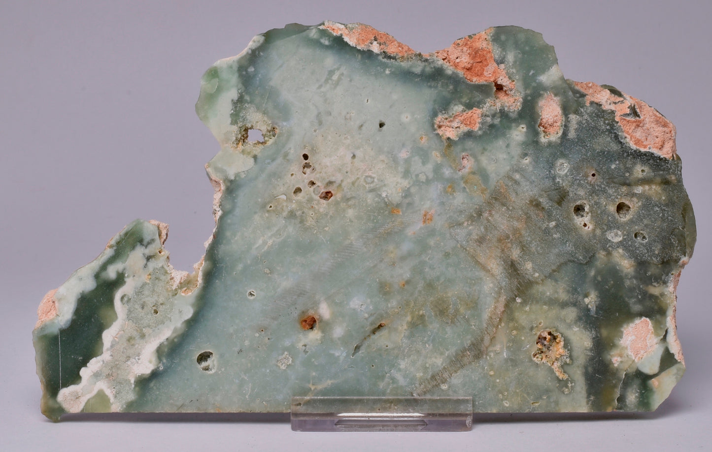 CHRYSOPRASE Polished CRYSTAL Slice, 155g, QLD Australia S703