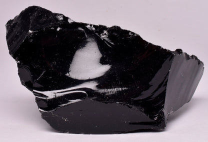 BLACK OBSIDIAN NATURAL ROUGH ROCK R26