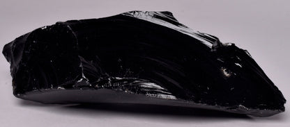 BLACK OBSIDIAN NATURAL ROUGH ROCK R27