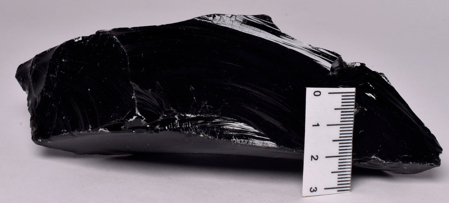 BLACK OBSIDIAN NATURAL ROUGH ROCK R27