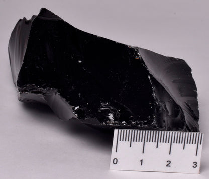 BLACK OBSIDIAN NATURAL ROUGH ROCK R27