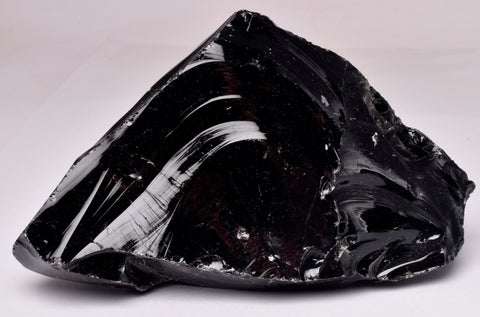 BLACK OBSIDIAN NATURAL ROUGH ROCK R30