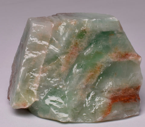 GREEN CALCITE CRYSTAL IN NATURAL ROUGH ROCK FORM R38