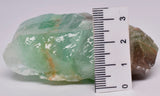 GREEN CALCITE CRYSTAL IN NATURAL ROUGH ROCK FORM R46