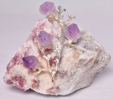 PINK TOURMALINE with AMETHYST TREE P812