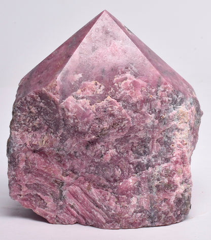 RHODONITE 6 SIDED CARVED POINT P947