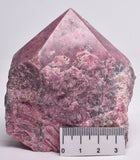 RHODONITE 6 SIDED CARVED POINT P947