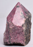 RHODONITE 6 SIDED CARVED POINT P947