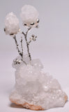 QUARTZ NATURAL CRYSTAL CLUSTER WITH SILVER TREE AND QUARTZ POINTS P980