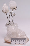 QUARTZ NATURAL CRYSTAL CLUSTER WITH SILVER TREE AND QUARTZ POINTS P980