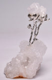 QUARTZ NATURAL CRYSTAL CLUSTER WITH SILVER TREE AND QUARTZ POINTS P980