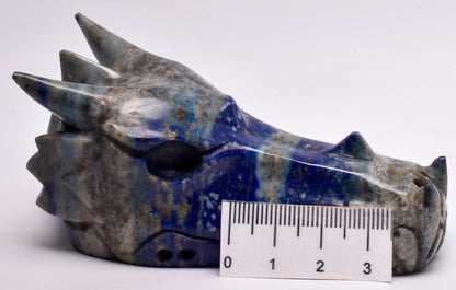 LAPIS LAZULI DRAGON HEAD CARVING P125