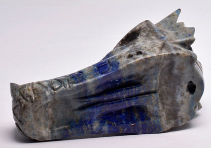 LAPIS LAZULI DRAGON HEAD CARVING P125