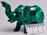 MALACHITE CRYSTAL ELEPHANT CARVING P615