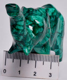 MALACHITE CRYSTAL ELEPHANT CARVING P615