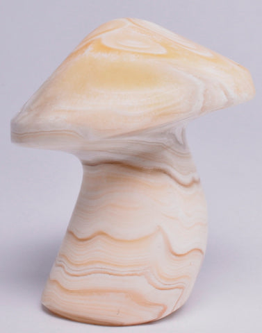 ARAGONITE MUSHROOM CARVING P616