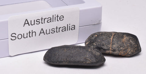 2 x AUSTRALITE, METEORITE FROM SOUTH AUSTRALIA MT83