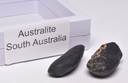 2 x AUSTRALITE, METEORITE FROM SOUTH AUSTRALIA MT83