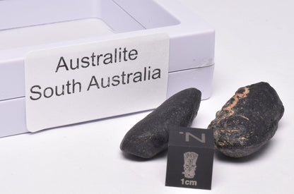 2 x AUSTRALITE, METEORITE FROM SOUTH AUSTRALIA MT83