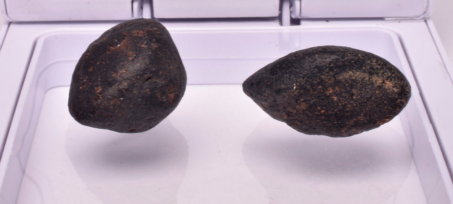 2 x AUSTRALITE, METEORITE FROM SOUTH AUSTRALIA MT121