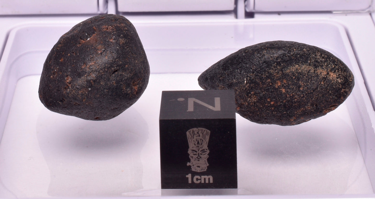 2 x AUSTRALITE, METEORITE FROM SOUTH AUSTRALIA MT121