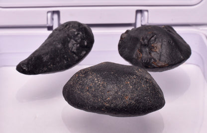 3 x AUSTRALITE, METEORITE FROM SOUTH AUSTRALIA MT122