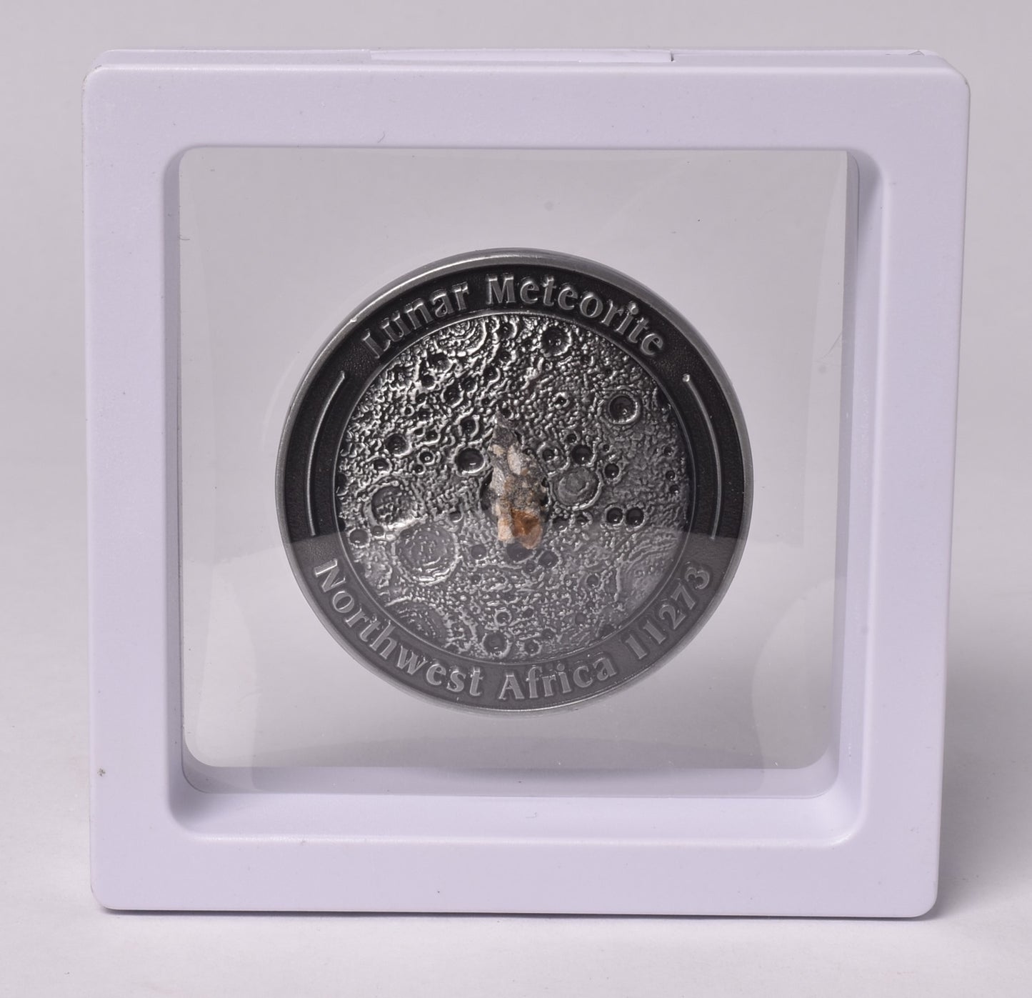 LUNAR METEORITE NWA in COLLECTORS COIN 11273 Found 2017 Algeria MT157