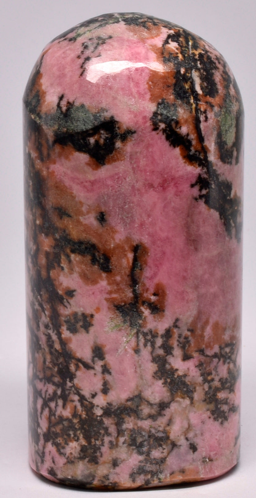 RHODONITE POLISHED FREEFORM ON FLAT BASE P1085