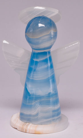 DYED ONYX ANGEL CARVING P05