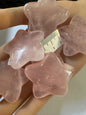 ROSE QUARTZ CARVED POLISHED STAR P30