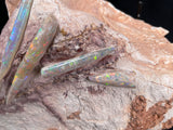 5 x OPAL BELEMNITE FOSSILS in matrix GOB001