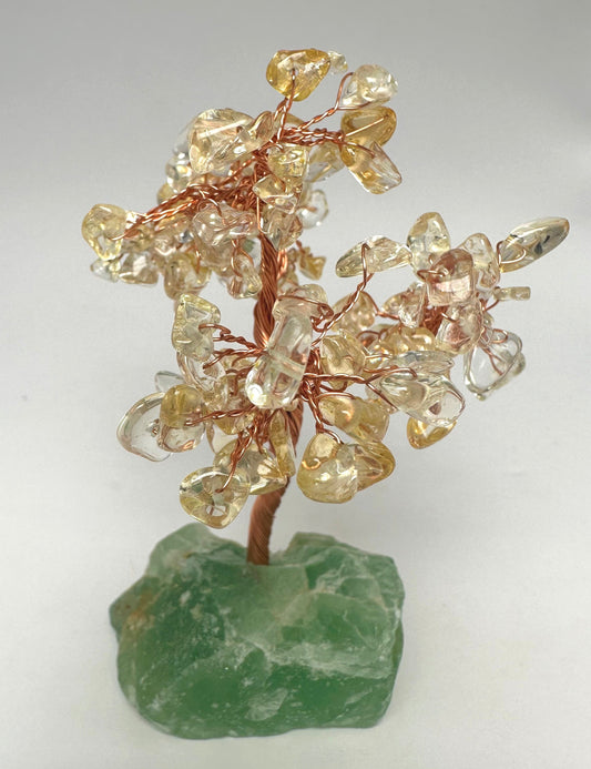 CITRINE and FLUORITE CRYSTAL TREE P291