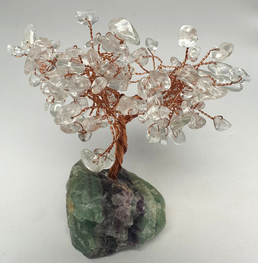 QUARTZ and FLUORITE CRYSTAL TREE P294